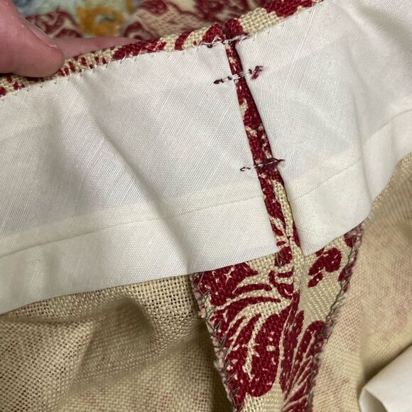 VINTAGE 1950s early 1960s Baroque Floral High Waist Long Walking Shorts 6 8 S M - Picture 14 of 16